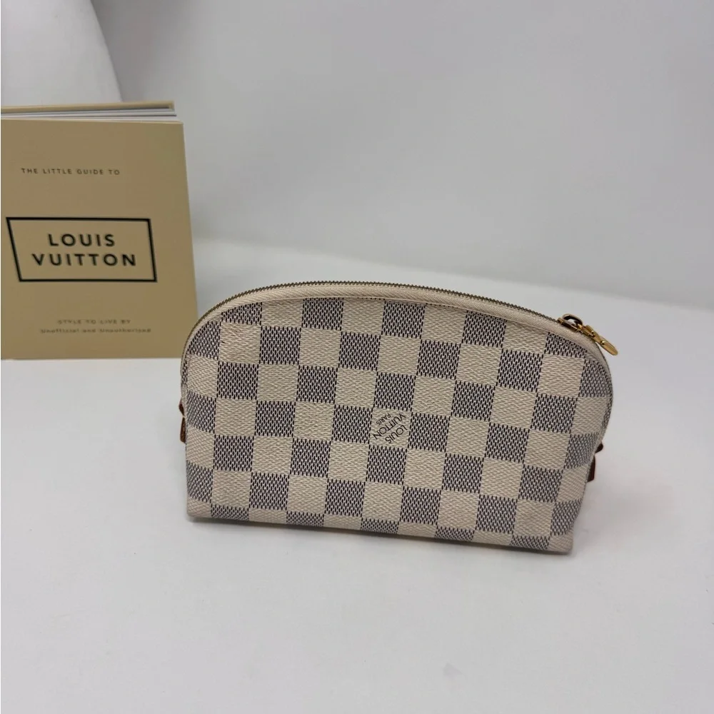 💯Authentic Preloved LOUIS VUITTON Damier Azur Cosmetic PM bag